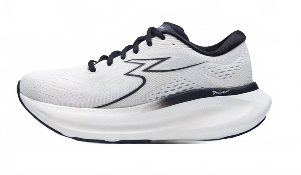 NEW 361 DEGREES women's eleos cushioned neutral training running shoe in egret/b